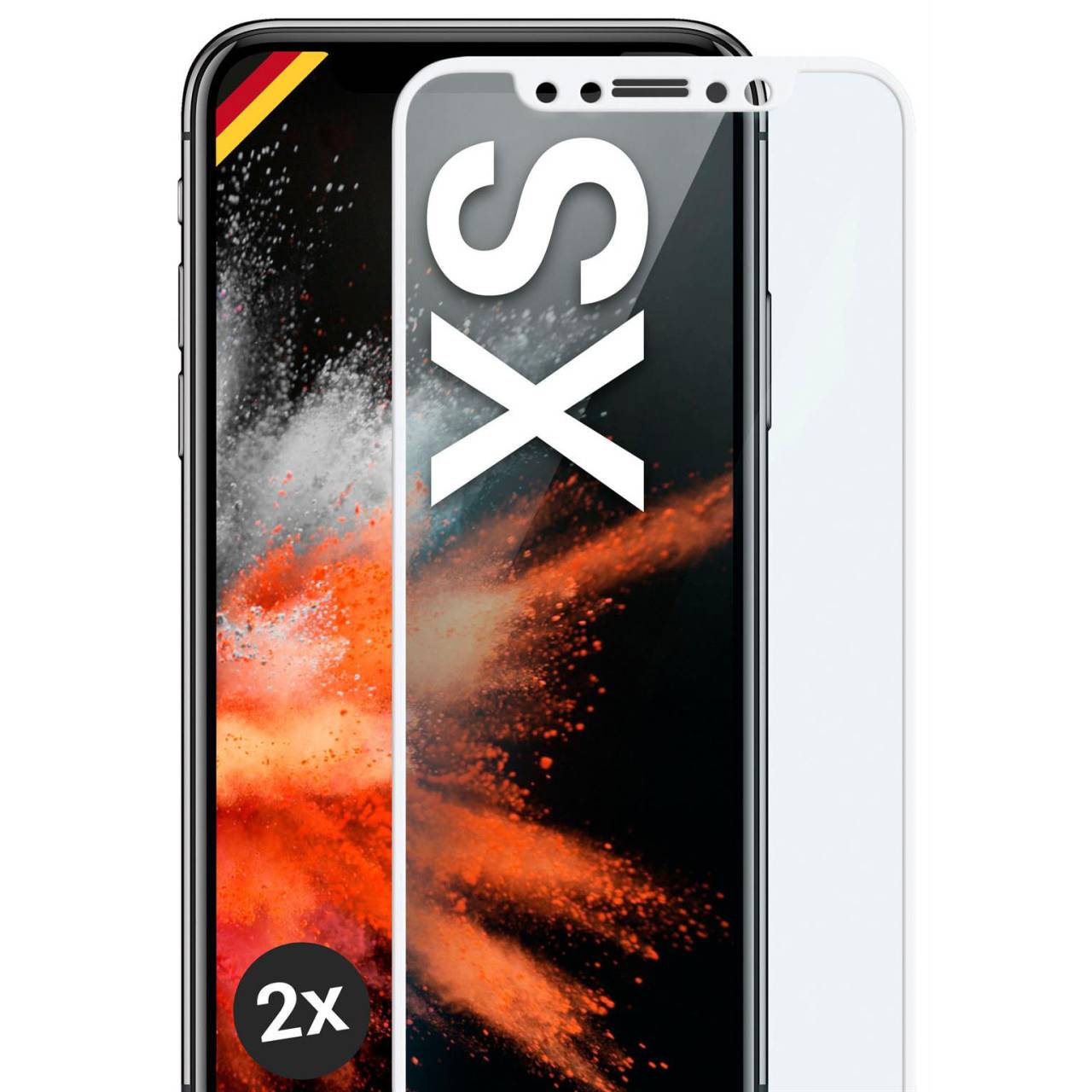 moex CurveProtect iPhone XS Panzerglas 3D Full Screen