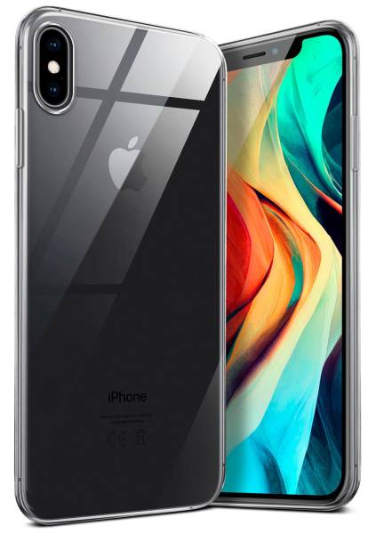 moex Aero Case für Apple iPhone XS Max – Durchsichtige Hülle aus Silikon, Ultra Slim Handyhülle