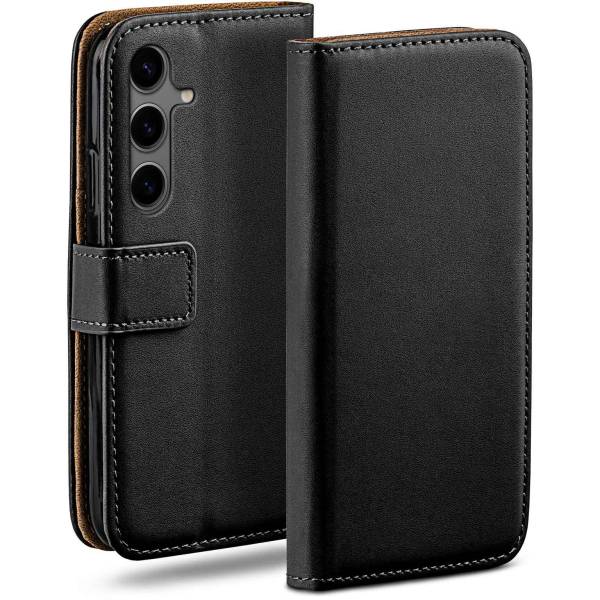 moex Book Case für Samsung Galaxy S24 FE Klapphülle mit Kartenfach