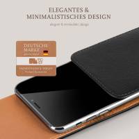 moex Plug Case für Samsung Galaxy S3 Mini – Handy Gürteltasche aus PU Leder mit Magnetverschluss