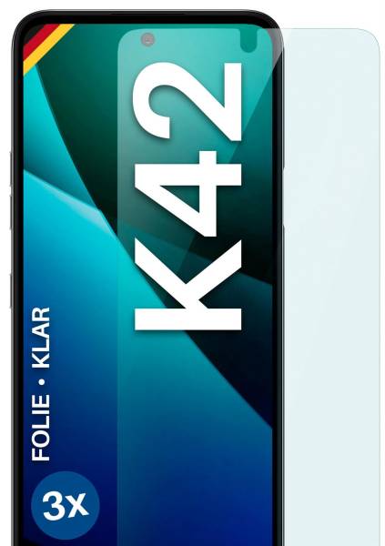 moex FlexProtect Klar für LG K42 – Schutzfolie für unsichtbaren Displayschutz, Ultra klar