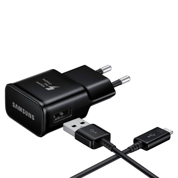 Samsung Netzteil – USB-A Ladegerät EP-TA20E für Smartphones und andere Geräte, mit Ladekabel auf USB-C, 15W