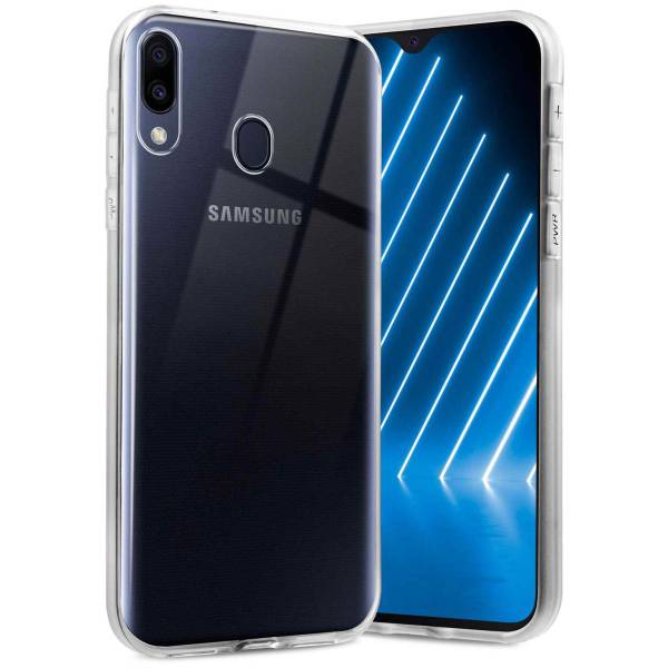 ONEFLOW Clear Case für Samsung Galaxy M20 – Transparente Hülle aus Soft Silikon, Extrem schlank