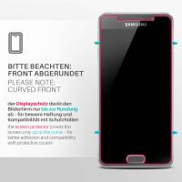 moex ShockProtect Klar für Samsung Galaxy A3 (2016) – Panzerglas für kratzfesten Displayschutz, Ultra klar