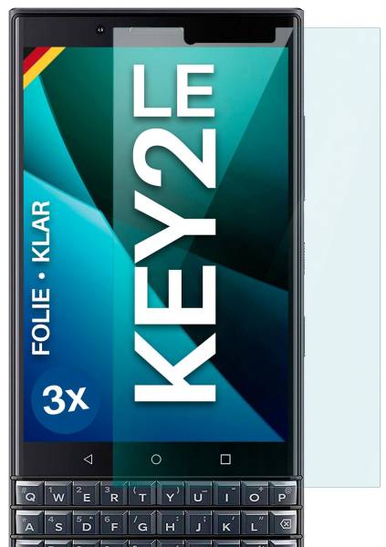 moex FlexProtect Klar für BlackBerry KEY2 LE – Schutzfolie für unsichtbaren Displayschutz, Ultra klar