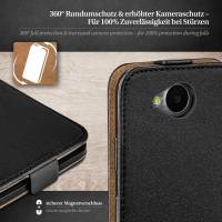 moex Flip Case für LG Joy – PU Lederhülle mit 360 Grad Schutz, klappbar