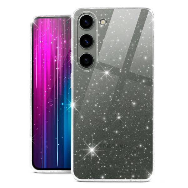 moex Sparky Case Samsung Galaxy S23 mit Glitzer Design