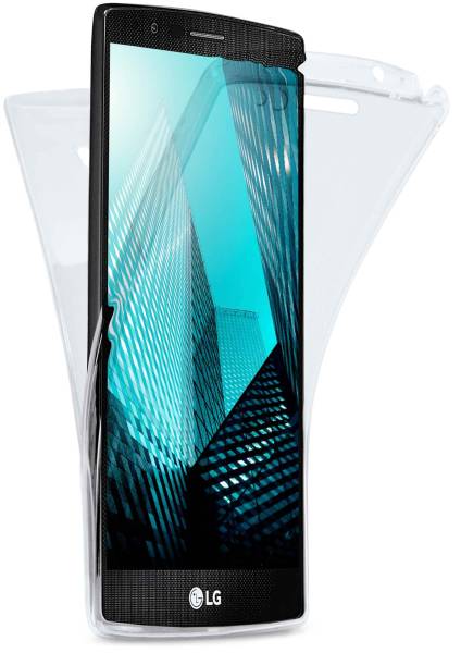 moex Double Case für LG G4 – 360 Grad Hülle aus Silikon, Rundumschutz beidseitig