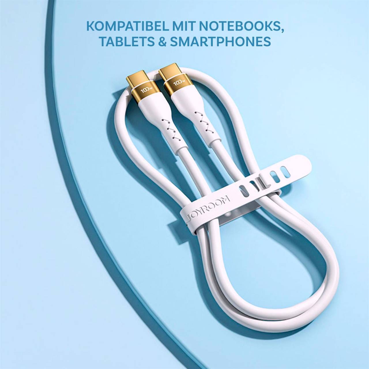 Joyroom Ladekabel – USB-C auf USB-C für Smartphones und andere Geräte, Liquid Silicone Serie, Länge 1,2 m