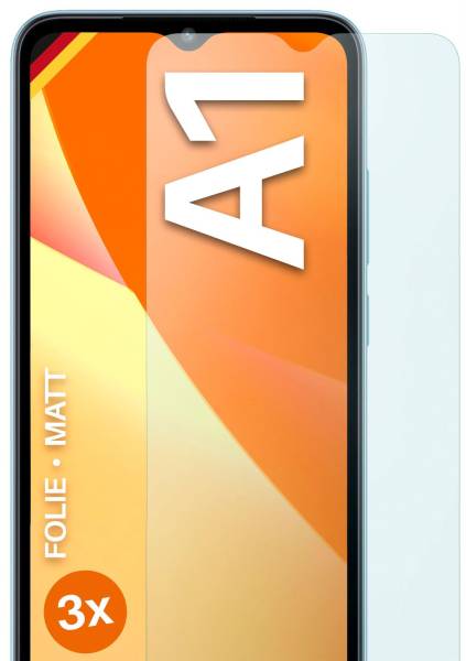 moex FlexProtect Matt für Xiaomi Redmi A1 – Anti Reflex Schutzfolie für besten Displayschutz, Matt