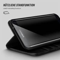 moex Casual Case für Samsung Galaxy S7 Edge – 360 Grad Schutz Booklet, PU Lederhülle mit Kartenfach