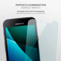 moex FlexProtect Klar für Samsung Galaxy Xcover 4 – Schutzfolie für unsichtbaren Displayschutz, Ultra klar