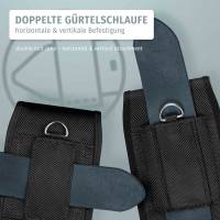 moex Agility Case für Cubot Pocket 3 – Handy Gürteltasche aus Nylon mit Karabiner und Gürtelschlaufe