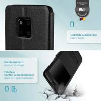 moex Comfort Case für Huawei Mate 20 Pro – Klapphülle mit Fenster, ultra dünnes Flip Case