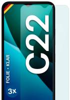 moex FlexProtect Klar für Nokia C22 – Schutzfolie für unsichtbaren Displayschutz, Ultra klar