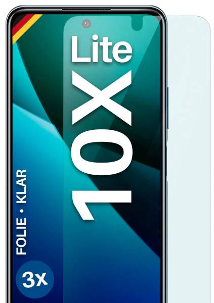 moex FlexProtect Klar für Honor 10X Lite – Schutzfolie für unsichtbaren Displayschutz, Ultra klar