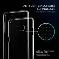 moex Double Case für Samsung Galaxy J5 (2016) – 360 Grad Hülle aus Silikon, Rundumschutz beidseitig