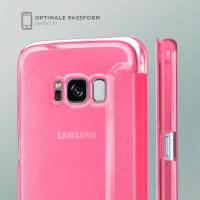 moex Focus Case für Samsung Galaxy S8 – Klapphülle mit Sichtfenster – Handytasche mit Rundumschutz