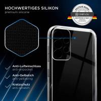 ONEFLOW Clear Case für Samsung Galaxy A52 – Transparente Hülle aus Soft Silikon, Extrem schlank