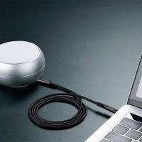 Joyroom AUX Stereo-Audiokabel – 3,5 mm Miniklinke für Smartphones und andere Geräte, geflochtenes Kabel, 2 m