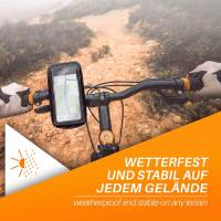 moex TravelCompact für Samsung Galaxy S23 Ultra – Lenker Fahrradtasche für Fahrrad, E–Bike, Roller uvm.