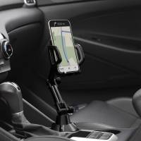 moex CupGrip – Universal Smartphone-Autohalterung, Einfach im Getränkehalter zu befestigen