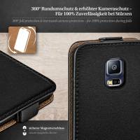 moex Flip Case für Samsung Galaxy S5 Neo – PU Lederhülle mit 360 Grad Schutz, klappbar