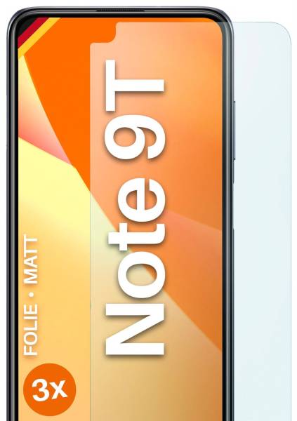 moex FlexProtect Matt für Xiaomi Redmi Note 9T – Anti Reflex Schutzfolie für besten Displayschutz, Matt