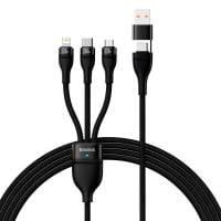 Baseus multifunktionales 3-in-1 Ladekabel - USB-C/Lightning/Micro-USB für Smartphones - 1,2 Meter - Fixe Länge – weiteres Produktbild 0