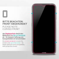 moex ShockProtect Klar für Nokia 3.2 – Panzerglas für kratzfesten Displayschutz, Ultra klar