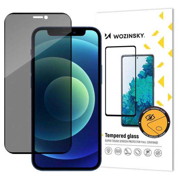 Wozinsky Privacy Glass für Apple iPhone 12 Pro Max – Displayschutz, Privacy Screen Protector für Handy