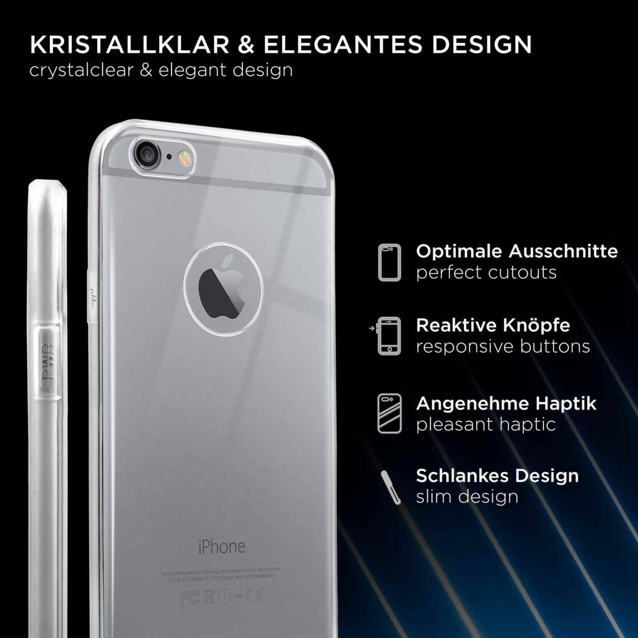 ONEFLOW Clear Case iPhone 6s Silikonhülle transparent