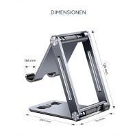 UGREEN Klappbare Smartphone Halterung Metall – Stabiler Telefonhalter, Vielseitige Anwendungsmöglichkeiten – weiteres Produktbild 5