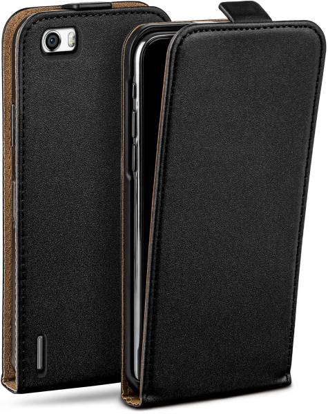 moex Flip Case für Huawei Honor 6 – PU Lederhülle mit 360 Grad Schutz, klappbar