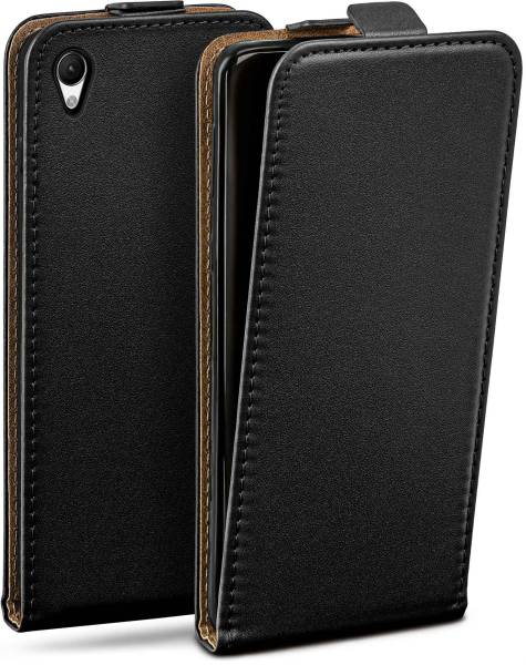 moex Flip Case für Sony Xperia Z3 – PU Lederhülle mit 360 Grad Schutz, klappbar