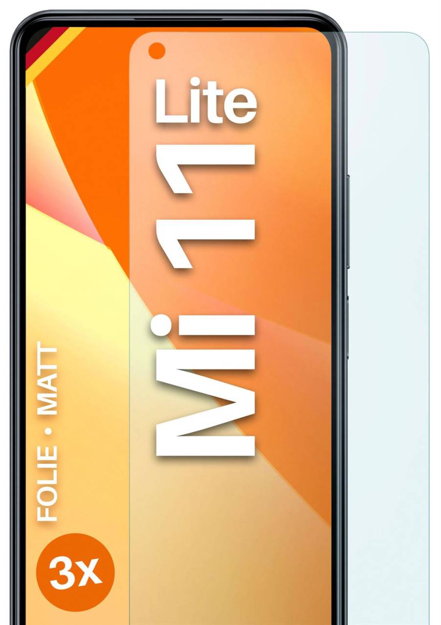 moex FlexProtect Matt für Xiaomi Mi 11 Lite – Anti Reflex Schutzfolie für besten Displayschutz, Matt