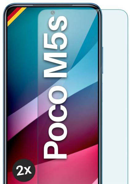 moex ShockProtect Klar für Xiaomi Poco M5s – Panzerglas für kratzfesten Displayschutz, Ultra klar