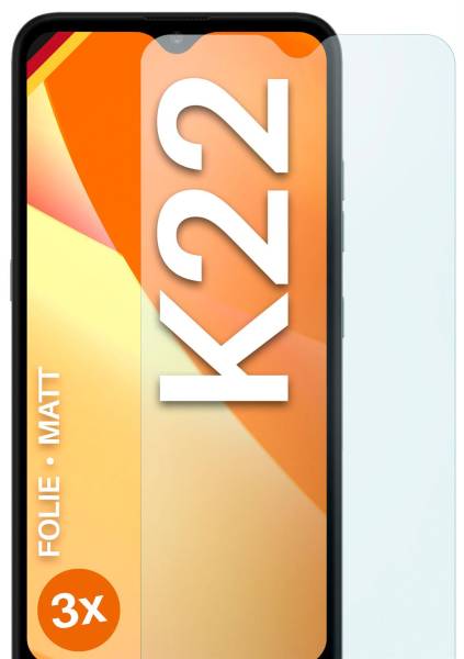 moex FlexProtect Matt für LG K22 – Anti Reflex Schutzfolie für besten Displayschutz, Matt
