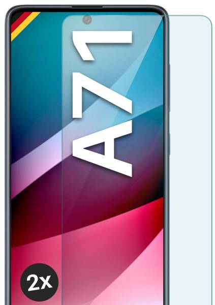 moex ShockProtect Klar für Samsung Galaxy A71 – Panzerglas für kratzfesten Displayschutz, Ultra klar