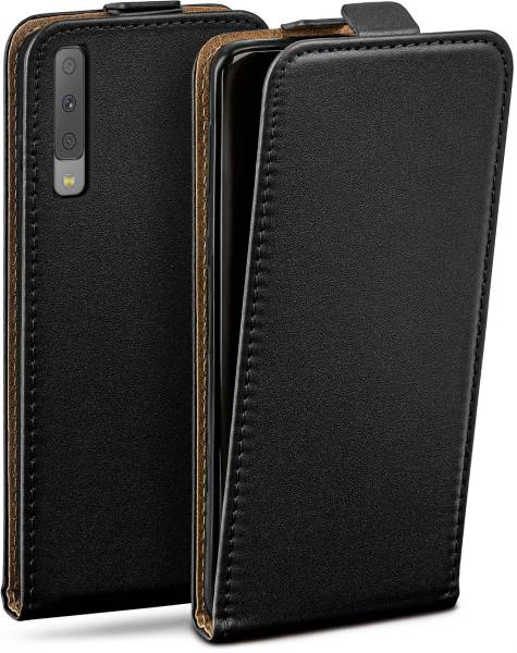 moex Flip Case für Samsung Galaxy A7 (2018) – PU Lederhülle mit 360 Grad Schutz, klappbar