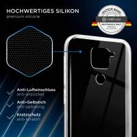 ONEFLOW Clear Case für Xiaomi Redmi Note 9 – Transparente Hülle aus Soft Silikon, Extrem schlank