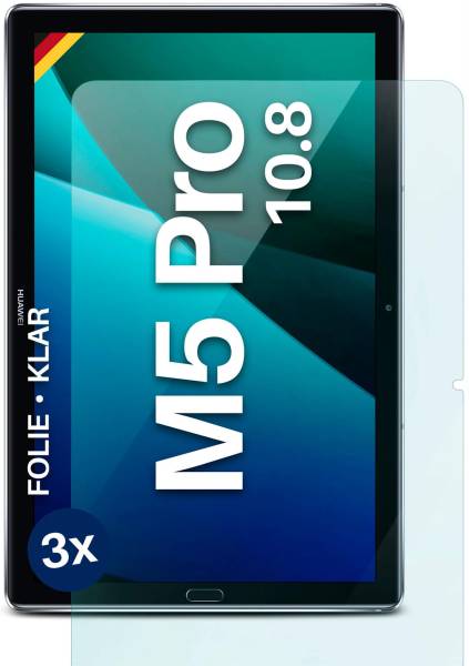 moex FlexProtect Klar für Huawei MediaPad M5 Pro (10.8) – Schutzfolie für zusätzlichen Displayschutz, Ultra klar