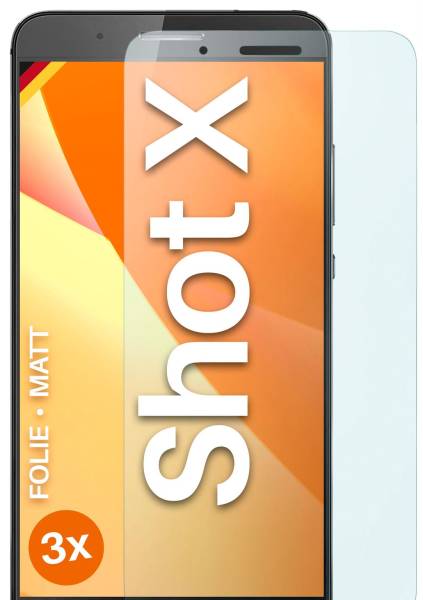 moex FlexProtect Matt für Huawei ShotX  – Anti Reflex Schutzfolie für besten Displayschutz, Matt
