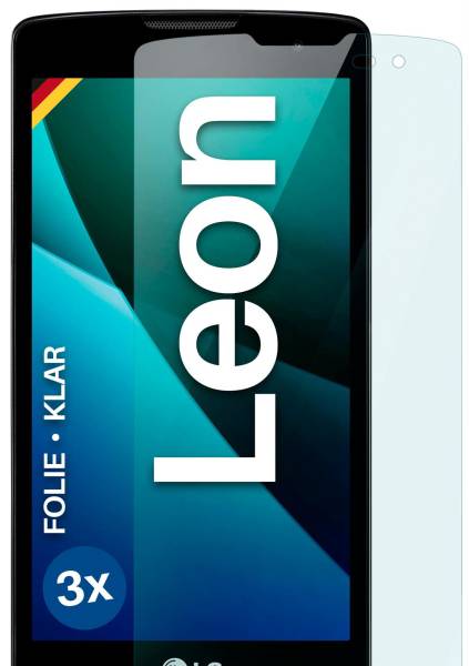 moex FlexProtect Klar für LG Leon – Schutzfolie für unsichtbaren Displayschutz, Ultra klar