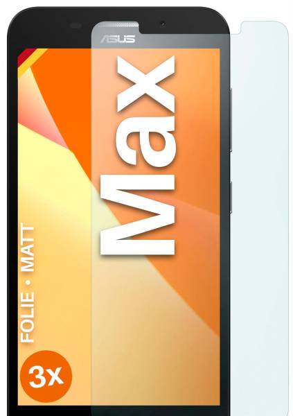 moex FlexProtect Matt für Asus Zenfone Max (M1) – Anti Reflex Schutzfolie für besten Displayschutz, Matt