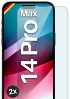 moex ShockProtect Klar für Apple iPhone 14 Pro Max – Panzerglas für kratzfesten Displayschutz, Ultra klar