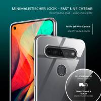 moex Aero Case für LG K51S – Durchsichtige Hülle aus Silikon, Ultra Slim Handyhülle