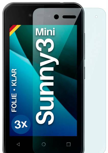 moex FlexProtect Klar für Wiko Sunny 3 Mini – Schutzfolie für unsichtbaren Displayschutz, Ultra klar
