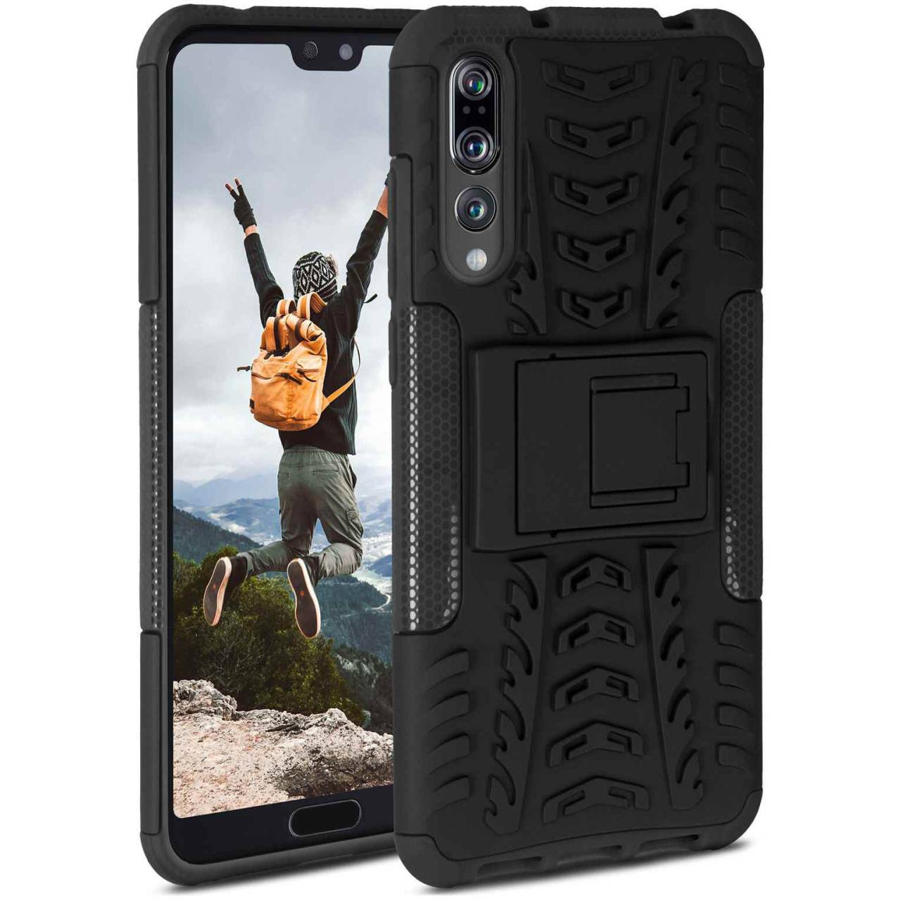 ONEFLOW Tank Case für Huawei P20 Pro – Stoßfeste Panzer Hülle – Rugged Outdoor Handyhülle