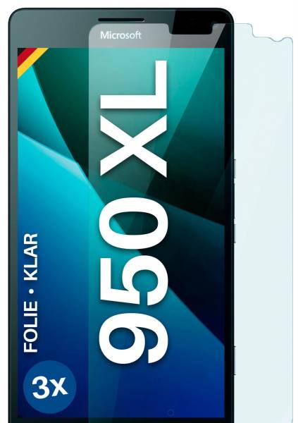 moex FlexProtect Klar für Microsoft Lumia 950 XL – Schutzfolie für unsichtbaren Displayschutz, Ultra klar